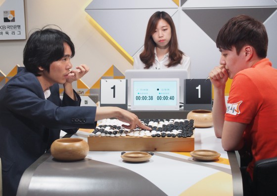 389수 혈투의 끝.  김정현, 이세돌 꺾었다 